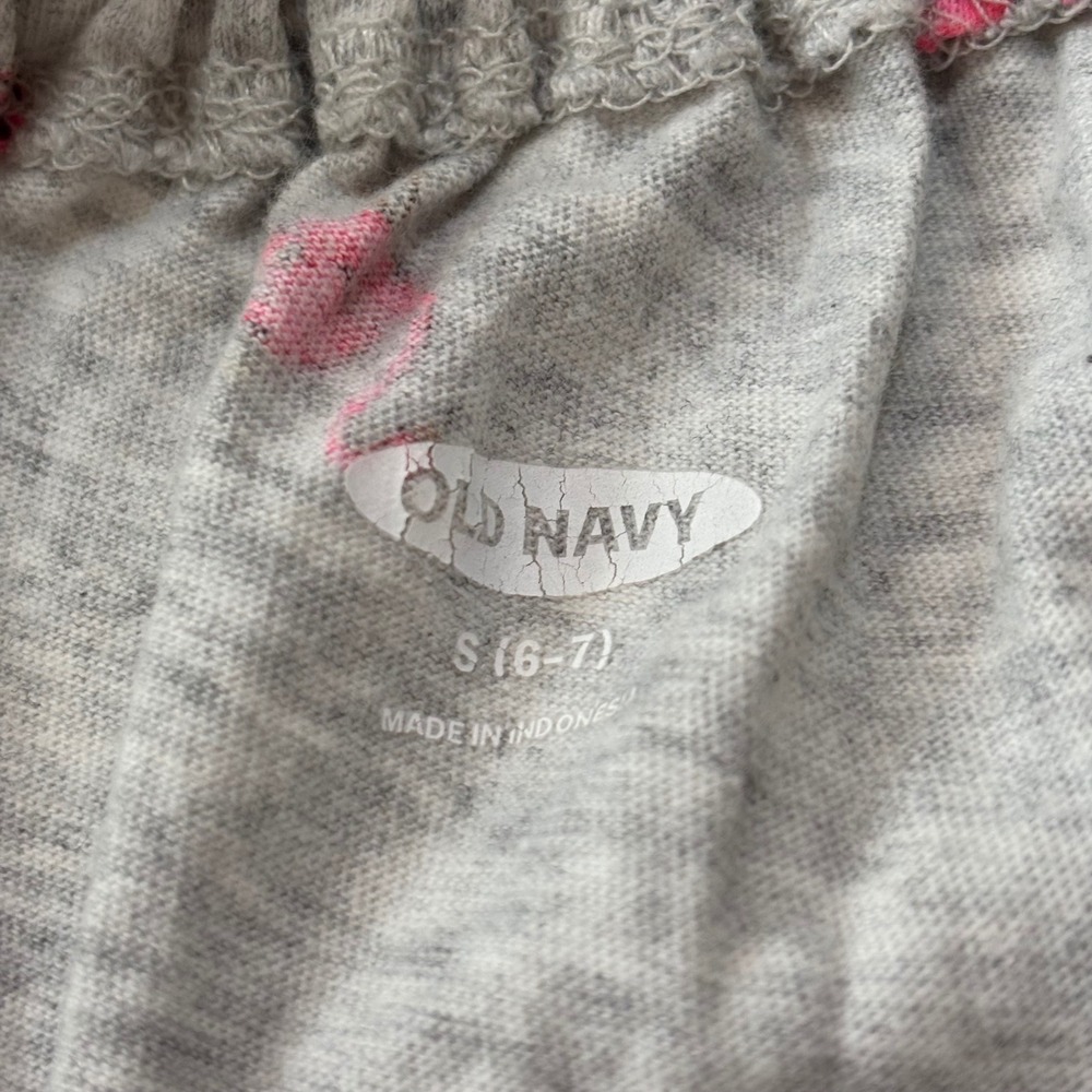 Old Navy Girls Size 6-7 Summer Bundle Rompers Shorts Floral Flamingo 4pc Set - Picture 5 of 10